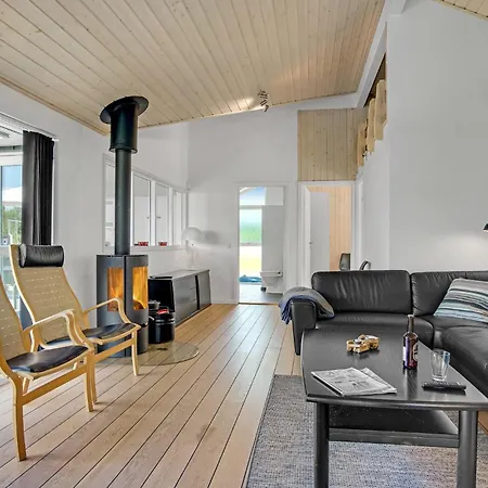 Beach Front Home In Jerup With Sauna *